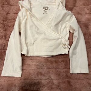 Baby Gap Cream Wrap Hoodie